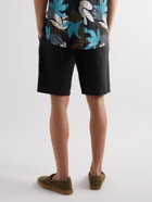 NN07 - Crown Straight-Leg Linen Shorts - Black