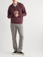 Peter Millar - Crown Stretch Cotton and Modal-Blend Half-Zip Sweatshirt - Burgundy