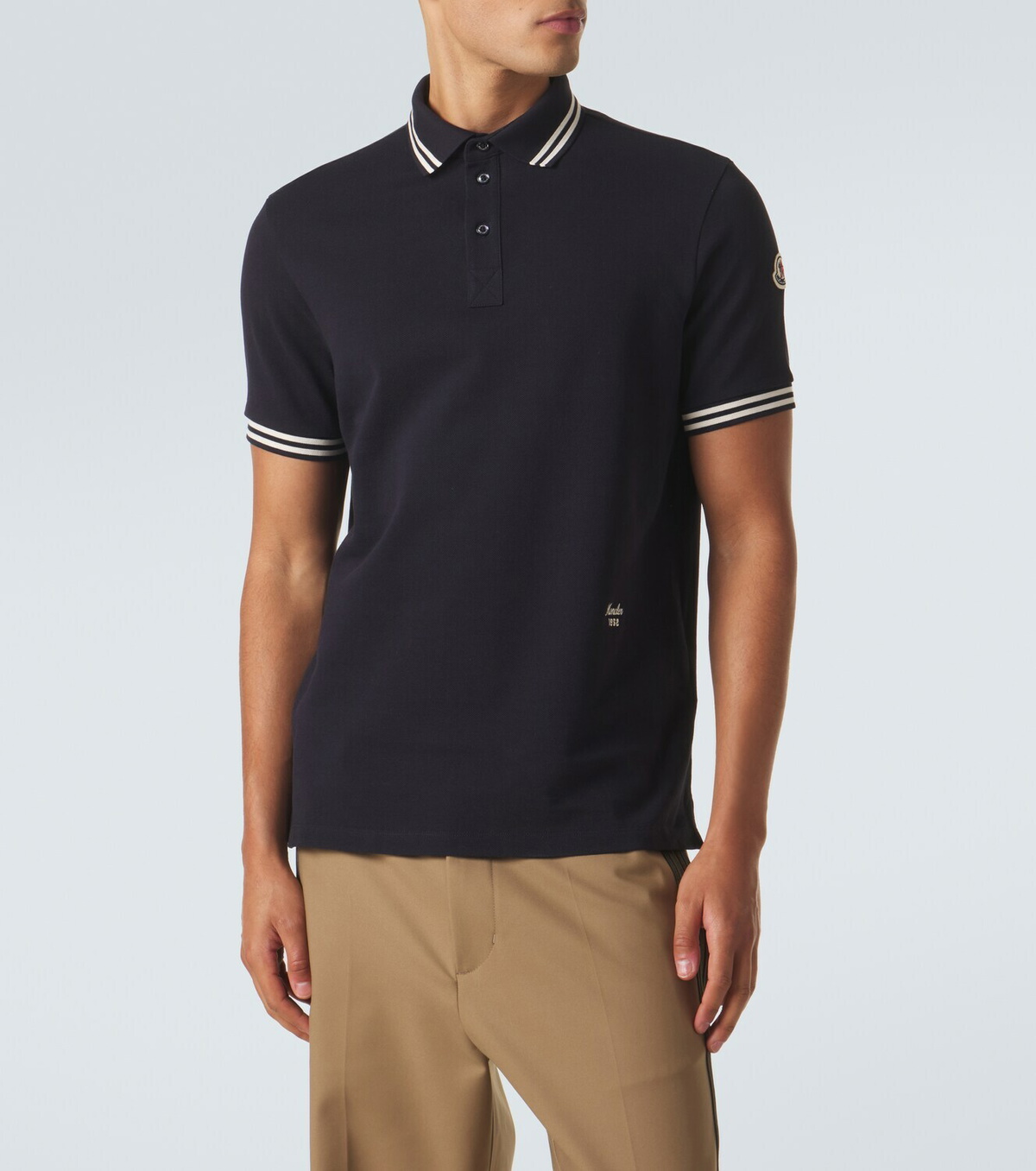 Moncler Cotton piqué polo shirt