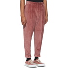 AMI Alexandre Mattiussi Red Oversized Carrot Trousers