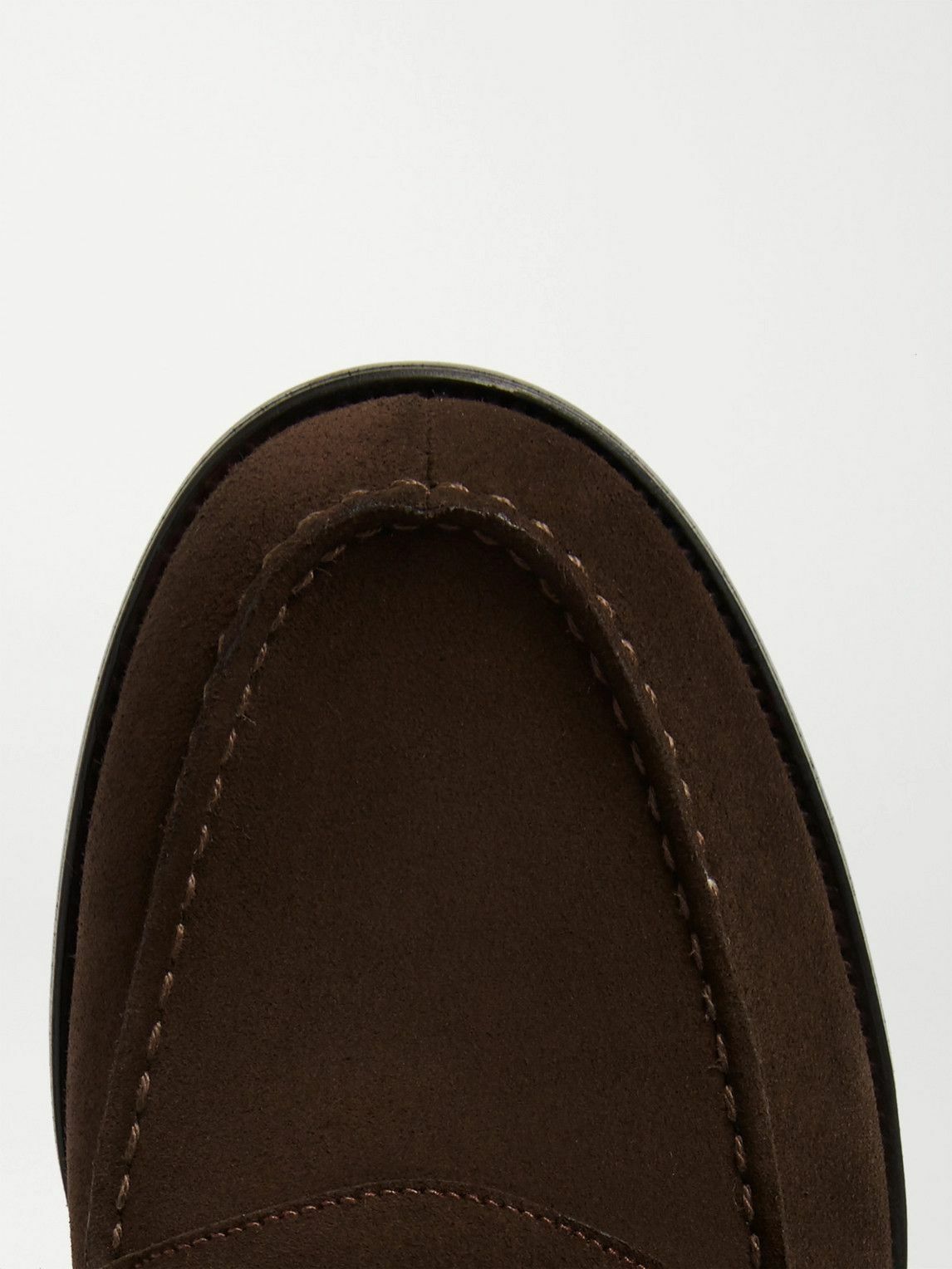 J.M. Weston - 180 Moccasin Suede Loafers - Brown