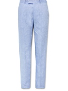 Favourbrook - Windsor Straight-Leg Linen Suit Trousers - Blue