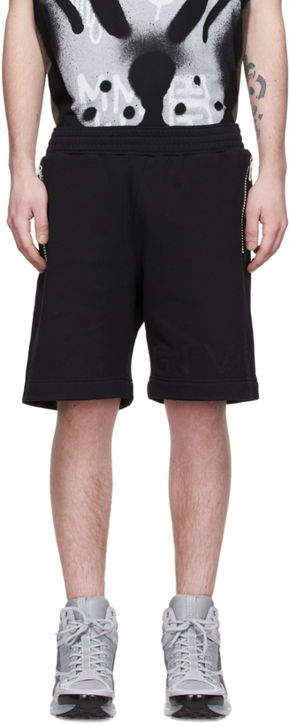Photo: Givenchy Black Cotton Shorts