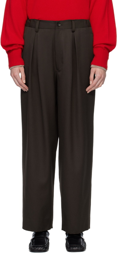Photo: ssstein Brown Easy Wide Trousers