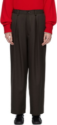 ssstein Brown Easy Wide Trousers