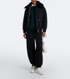 Moncler Moncler CityTrek suede-trimmed sneakers