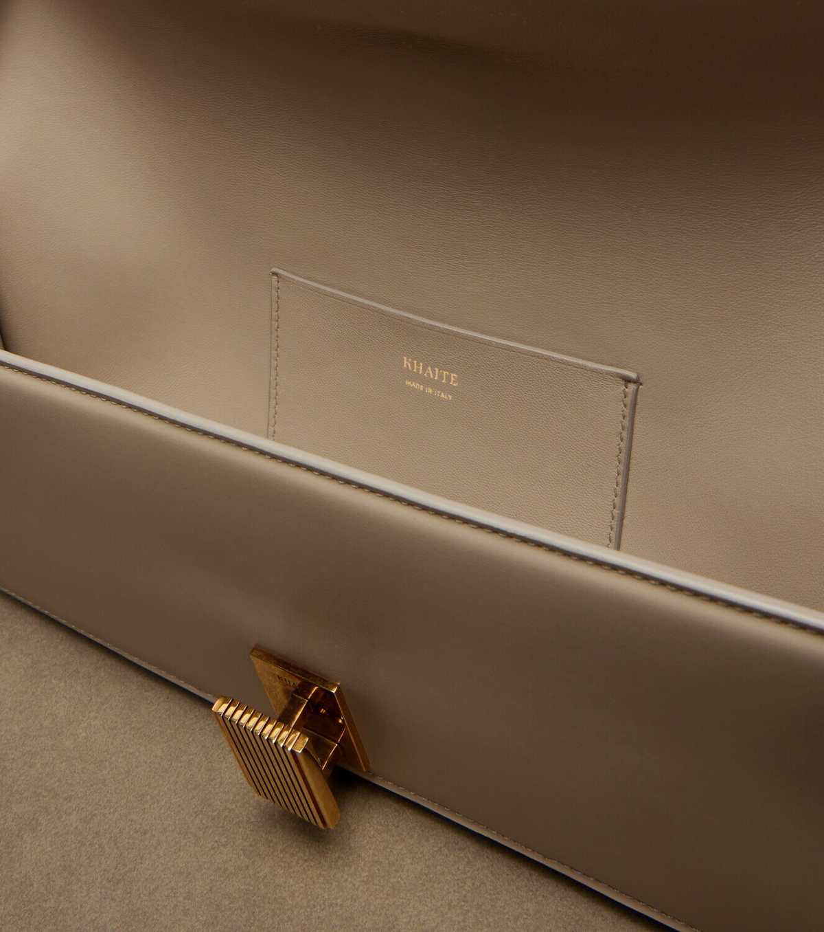 Khaite Blake leather clutch