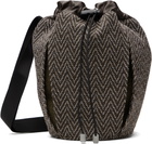 Omar Afridi Brown Pochette Bag