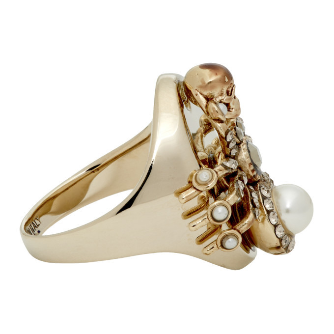 Alexander McQueen Gold Spider Ring Alexander McQueen