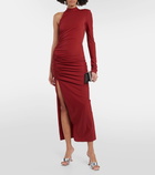 Rotate Birger Christensen One-shoulder ruched maxi dress