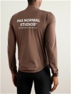 Pas Normal Studios - Mechanism Stow Away Logo-Print Nylon Cycling Jacket - Brown