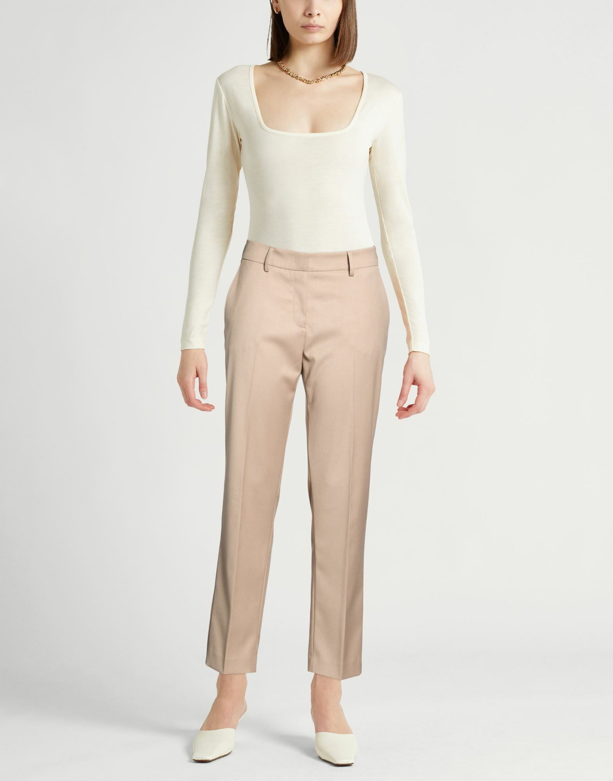 Boglioli Womens Pants in Beige