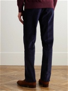 Kingsman - Tapered Cotton-Corduroy Trousers - Blue