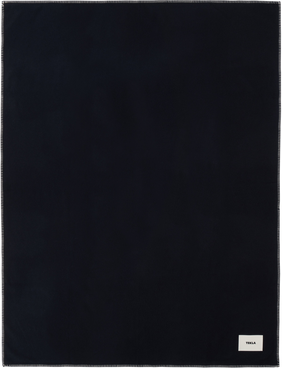 Tekla Navy Lambswool Blanket
