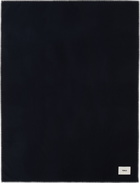 Tekla Navy Lambswool Blanket