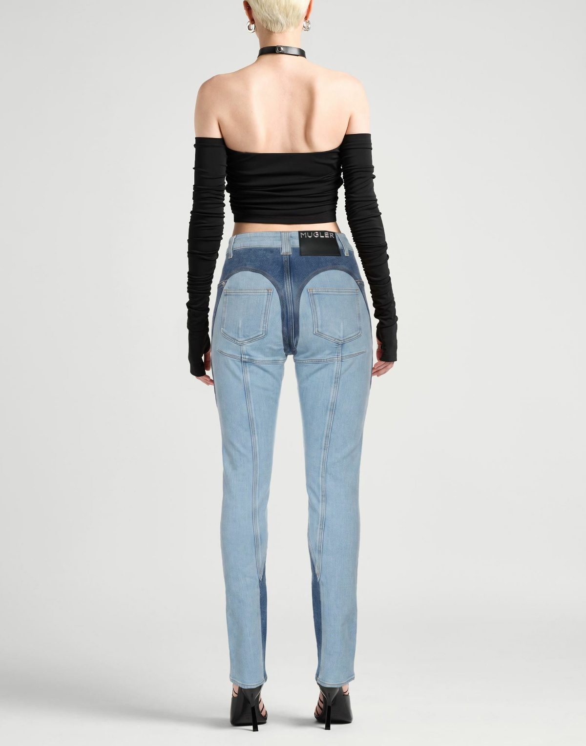 Mugler Womens Jeans in Blue