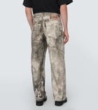 Acne Studios Printed wide-leg jeans