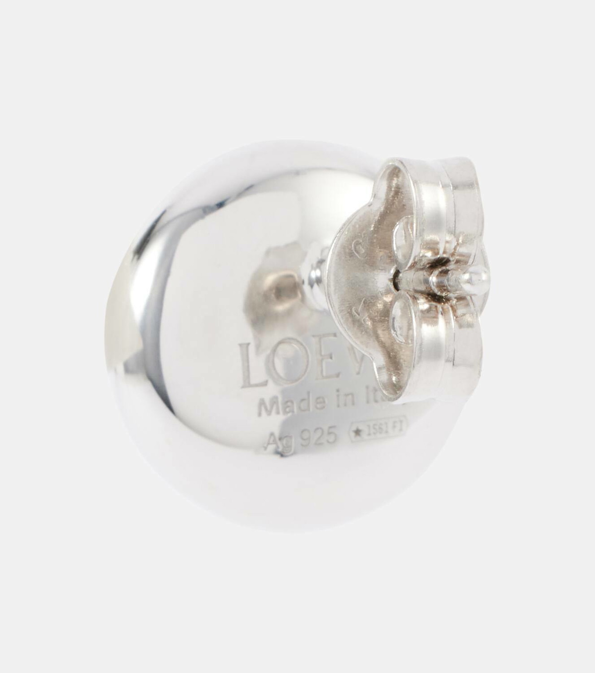 Loewe Anagram Pebble sterling silver stud earrings