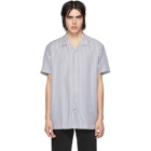 Harmony Navy and White Striped Christophe Shirt
