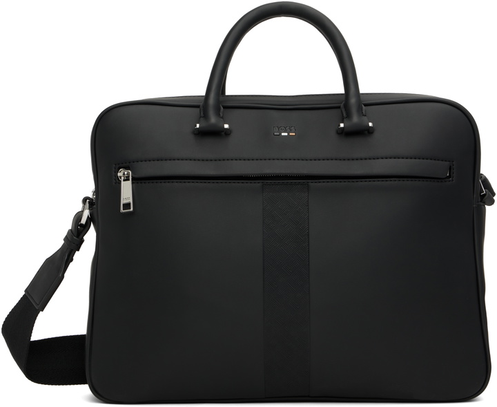 Photo: BOSS Black Structured Signature Trims Briefcase