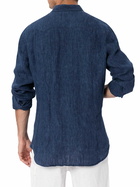 MC2 Saint Barth Man Linen Denim Delave Shirt Greg