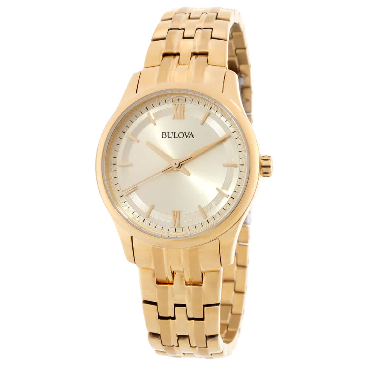 Bulova Quartz Gold-tone Dial Ladies Watch 97L168 Bulova