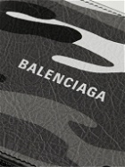 Balenciaga - Logo and Camouflage-Print Textured-Leather Billfold Wallet