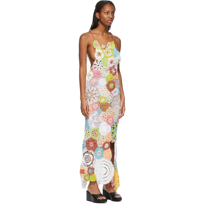 Marco Rambaldi Multicolor Crochet Long Dress Marco Rambaldi