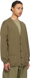 Y's For Men Khaki Button Cardigan