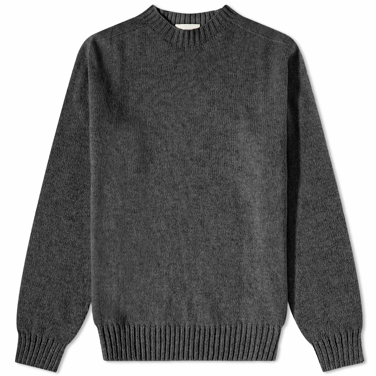 Photo: Country Of Origin Men's Supersoft Seamless Crew Knit in Slate Grey