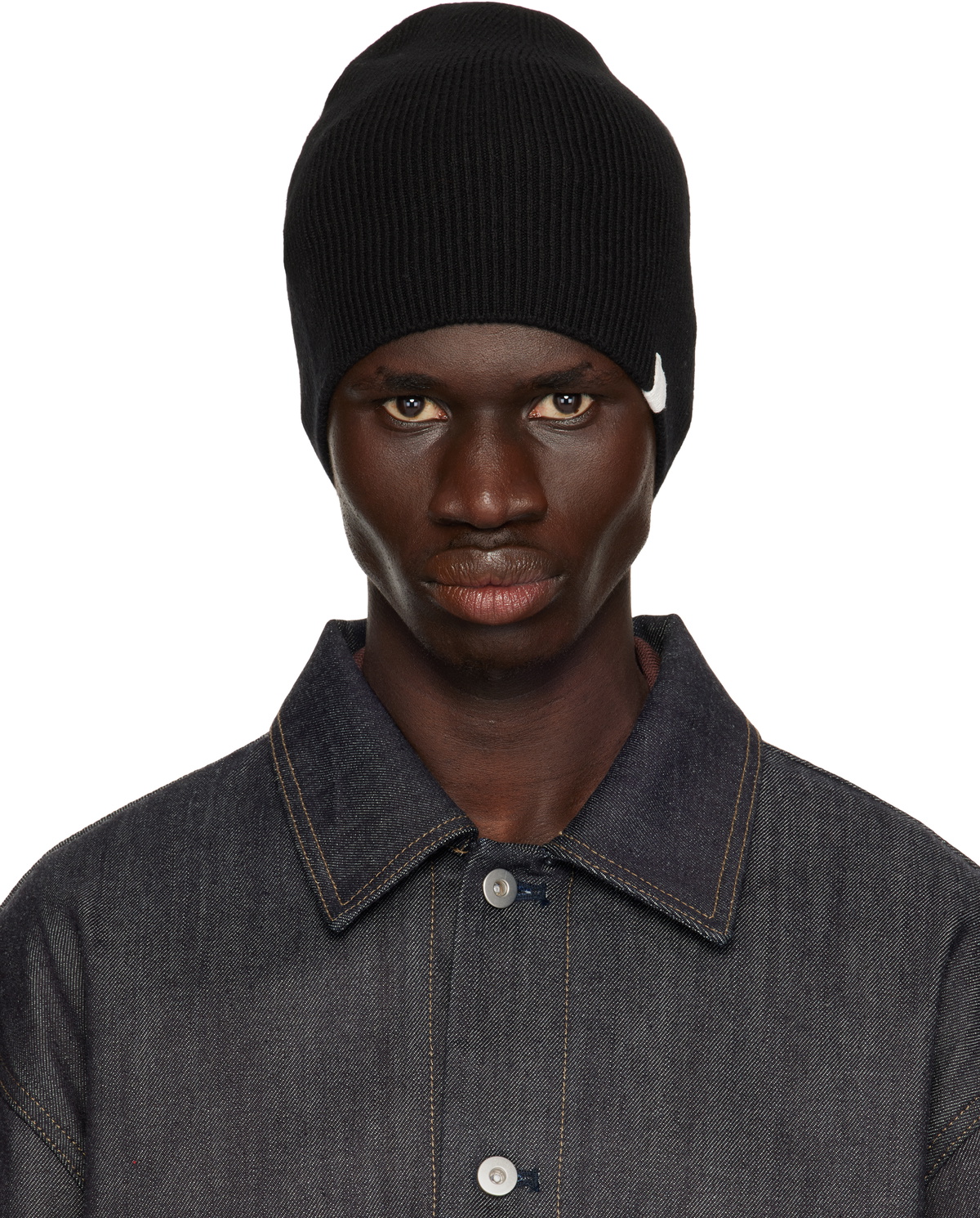 Jil Sander Green Silk Beanie Jil Sander