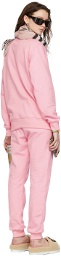 I'm Sorry by Petra Collins SSENSE Exclusive Pink 'Help' Sweatshirt & Lounge Pant Set