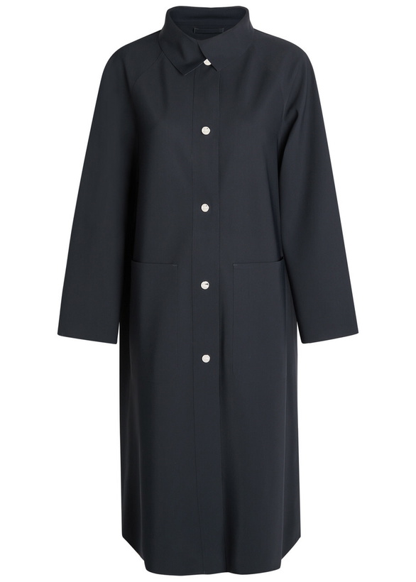 Photo: Herno High-neck Stretch-polyamide Coat Blue
