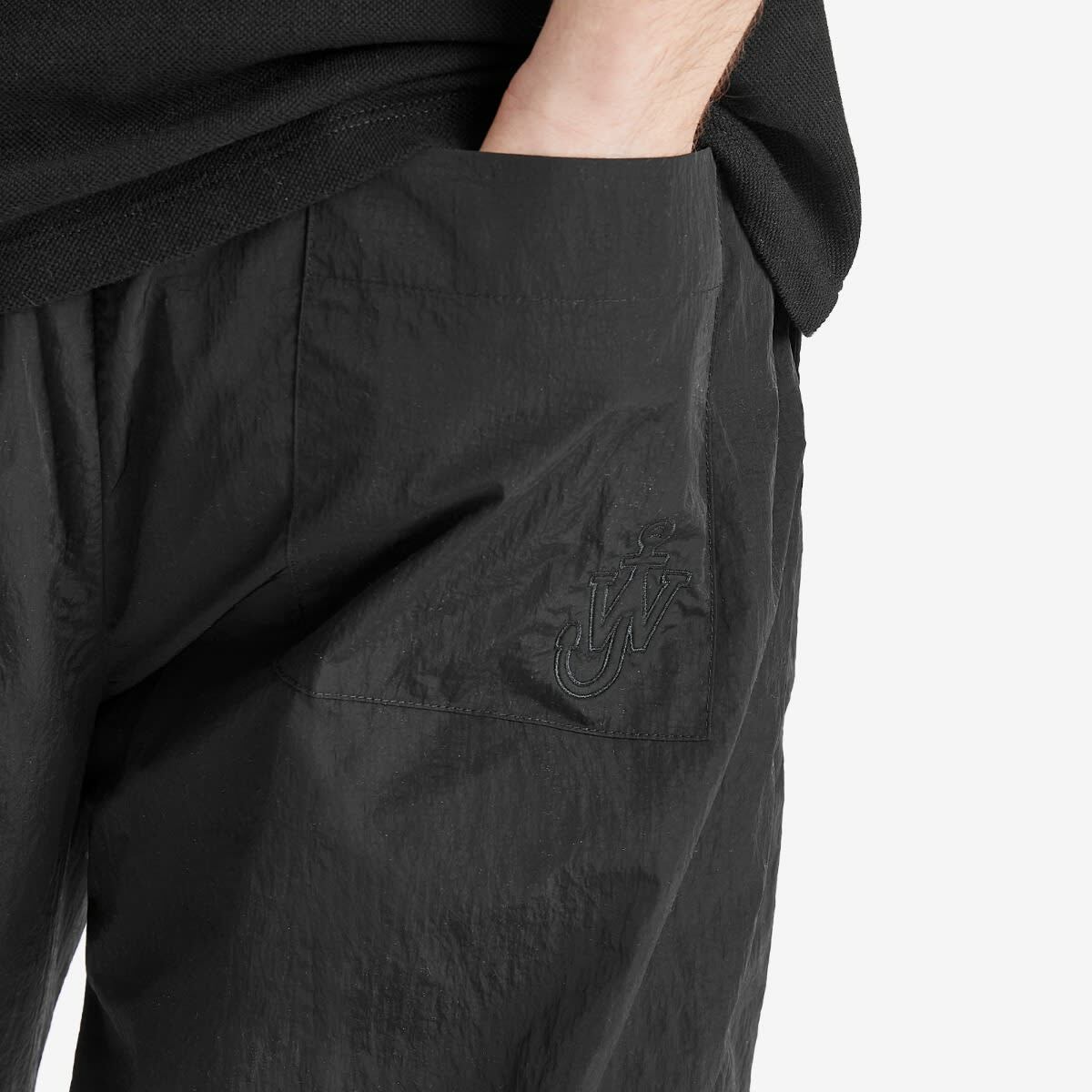 JW Anderson Men's Nylon Panelled Joggers in Black