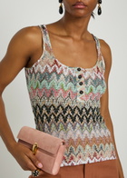 Missoni Patterned Metallic-knit Tank top Multicoloured 1