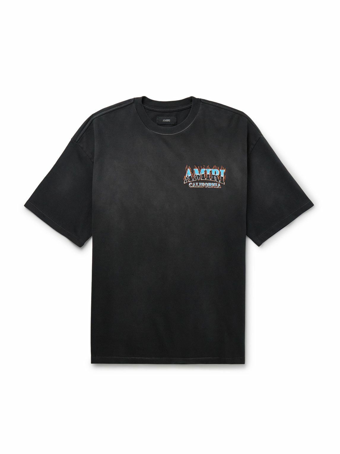 AMIRI logo-print Cotton T-shirt | Black | FARFETCH JO