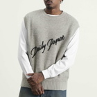 Daily Paper Men's Script Logo Knit Vest in Desert Sage