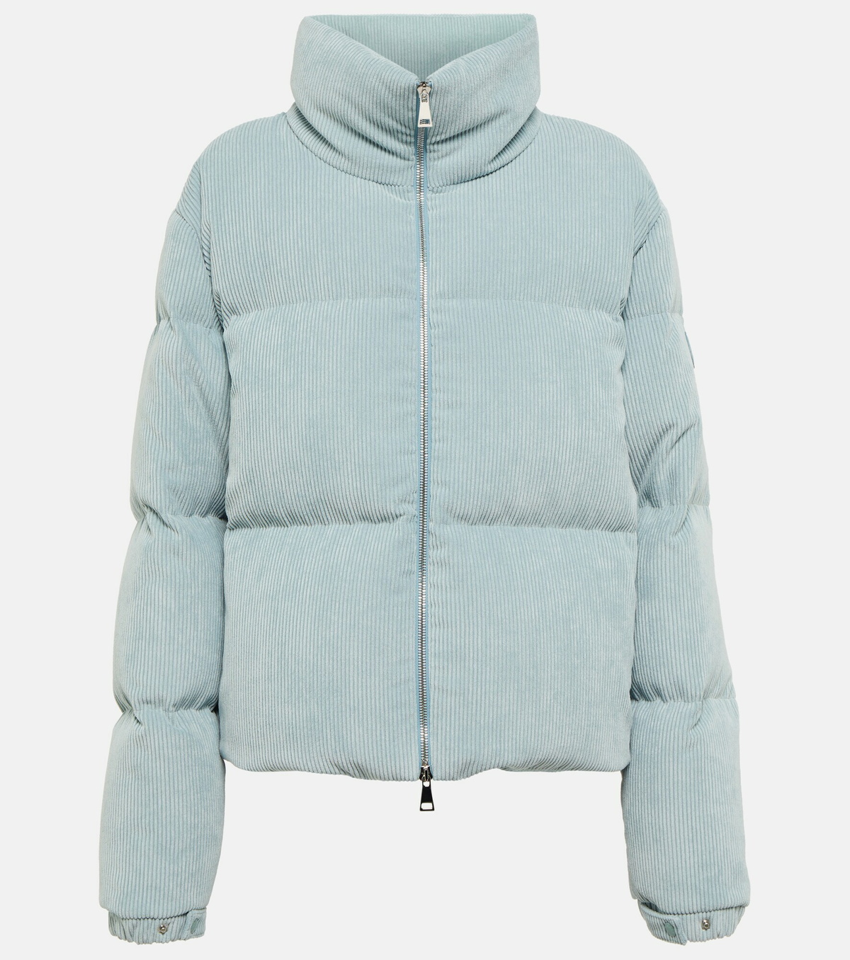 Moncler Grenoble Caleu Corduroy Puffer Jacket with Shearling