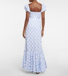 Caroline Constas Gianna printed poplin maxi dress