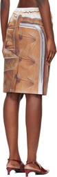 Julie Kegels Brown Sisley Slip Midi Skirt