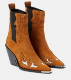 Rabanne Suede ankle boots
