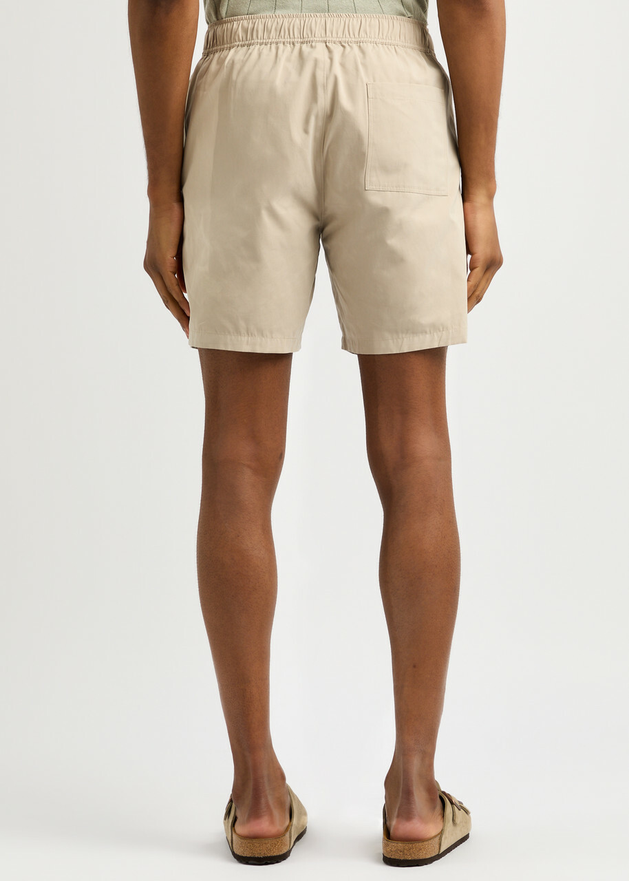 Paige Ross Poplin Shorts Cream