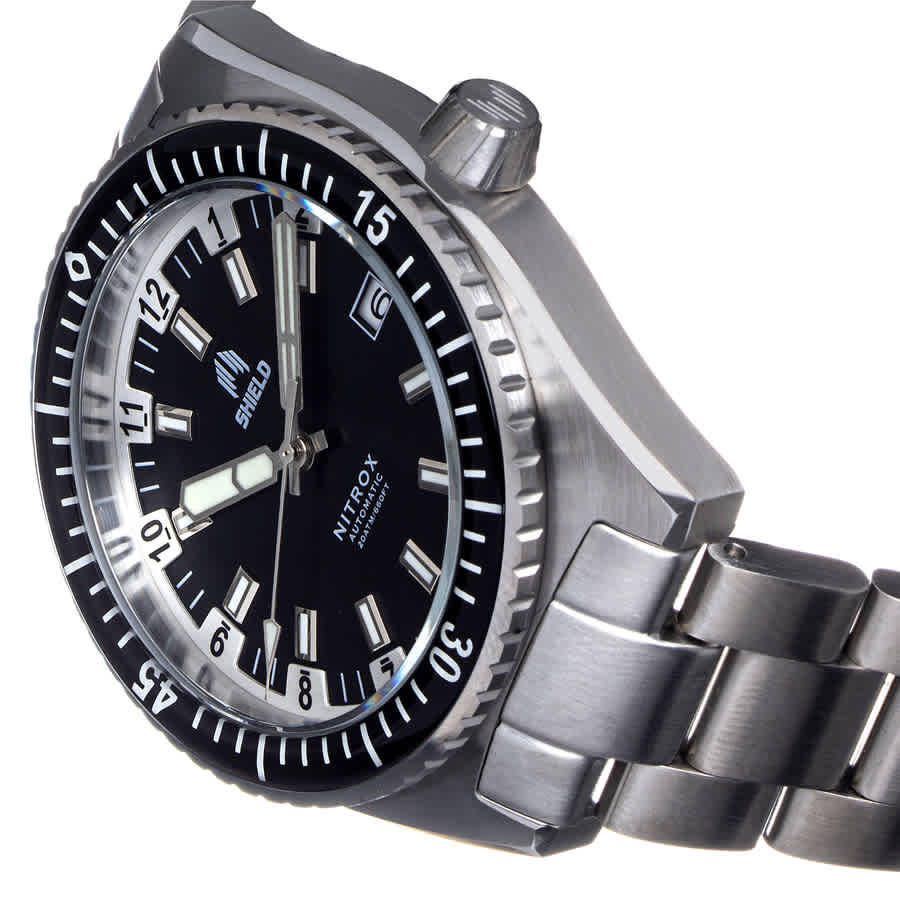 Shield Nitrox Automatic Black Dial Mens Watch SLDSH114-1