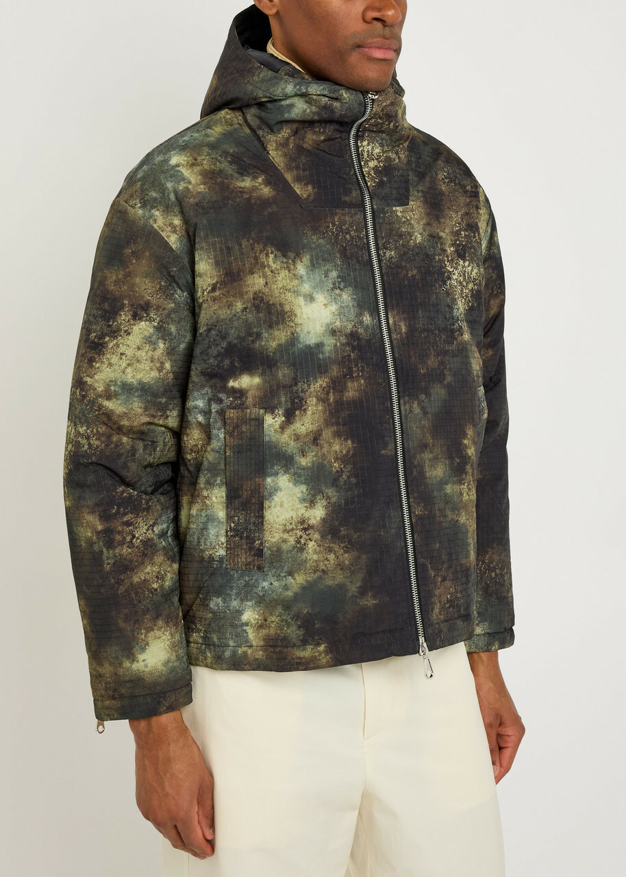 Cole Buxton Padded Printed Shell Jacket Multicoloured 1