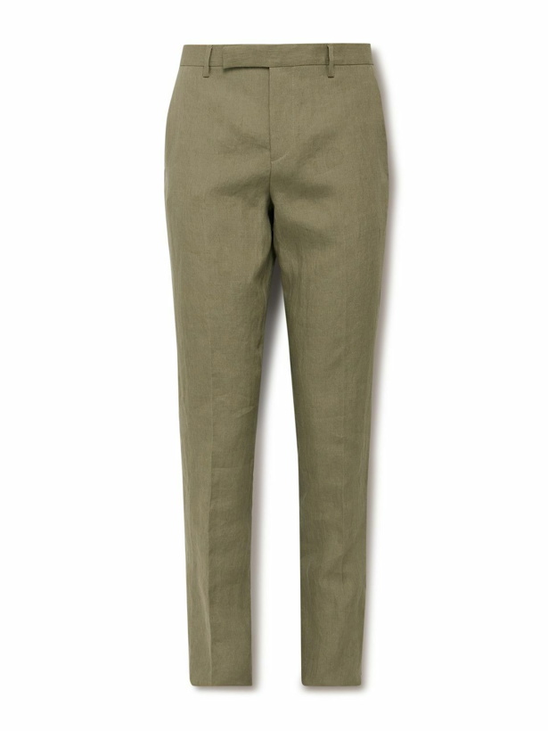 Photo: Paul Smith - Slim-FIt Linen Suit Trousers - Green