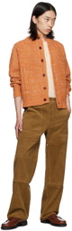 AFTER PRAY Brown Patch Trousers