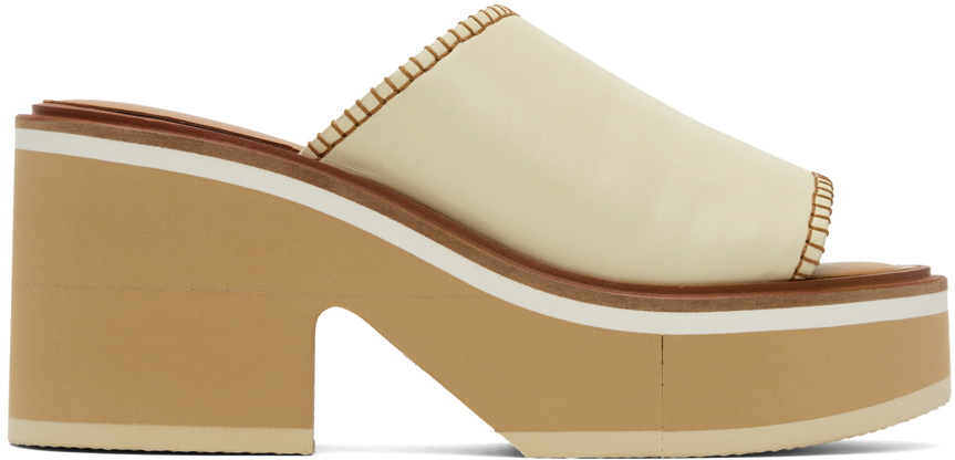 【関税込み】Clergerie オフホワイト Cessy ヒールサンダル Clergerie Off-White Cessy Heeled Sandals Clergerie