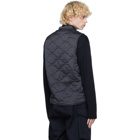 tss Navy Cupro Quilted Vest