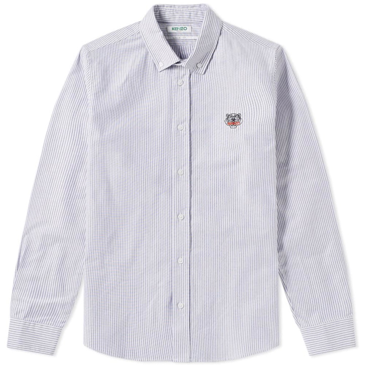 Photo: Kenzo Button Down Tiger Stripe Oxford Shirt