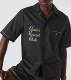 Amiri Resort Club embroidered cotton bowling shirt